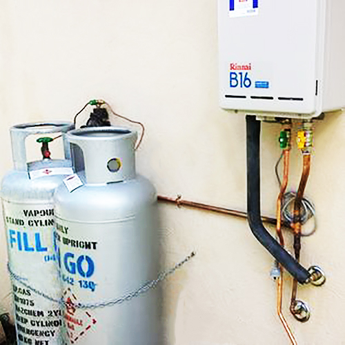 Gas Cylinder gas line installation by plumber in Townsville