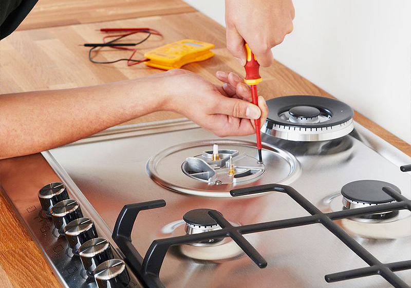 Installation of gas stove and cooker in kitchen Townsville Home